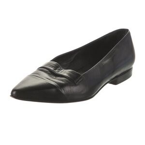 Jill Sander black leather flats